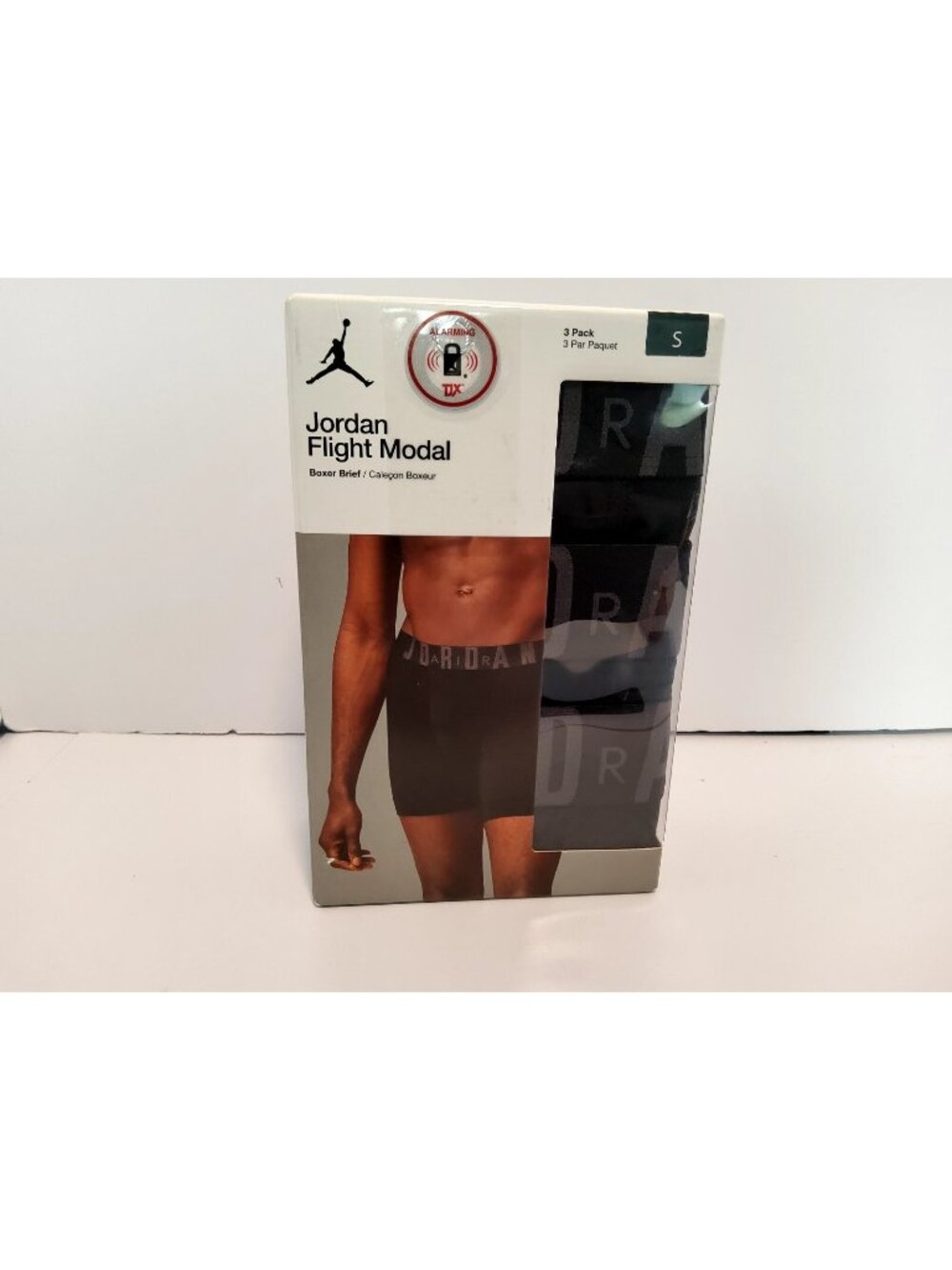 NEW 3 PACK MENS NIKE JORDAN FLIGHT MODAL SUPER SOFT BOXER BRIEF SMALL/P BLACK - Picture 1 of 5